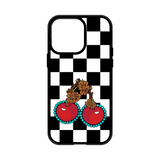 Load image into Gallery viewer, Checkered Cherries MagSafe Compatible Phone Case