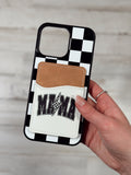 Load image into Gallery viewer, Checkered Mama wallet phone case