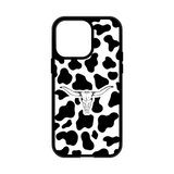 Load image into Gallery viewer, Black cowprint bull western MagSafe Compatible phone case