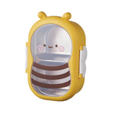 Load image into Gallery viewer, Food grade cute little bee stainless steel insulation compartment lunch box bento lunch box