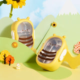 Load image into Gallery viewer, Food grade cute little bee stainless steel insulation compartment lunch box bento lunch box