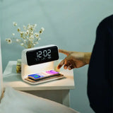 Load image into Gallery viewer, Bedside 3 In 1 LCD screen Alarm Clock