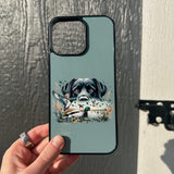 Load image into Gallery viewer, Green Black Lab MagSafe Compatible Phone Case