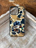 Load image into Gallery viewer, Black lab camo duck dog hunting MagSafe Compatible phone case