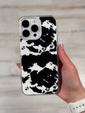 Load image into Gallery viewer, Black Cowhide MagSafe Compatible phone case