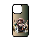 Load image into Gallery viewer, Brown Lab Duck Dog V2 MagSafe Compatible Phone Case