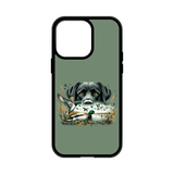 Load image into Gallery viewer, Green Black Lab MagSafe Compatible Phone Case