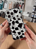 Load image into Gallery viewer, Clear Cowprint Bow MagSafe Phone Case