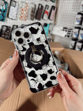 Load image into Gallery viewer, Clear Cowprint Bow MagSafe Phone Case