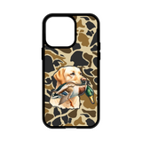 Load image into Gallery viewer, Camo Yellow Lab Duck Dog MagSafe Compatible Phone Case