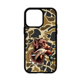 Load image into Gallery viewer, Camo Chocolate Lab Duck Hunting MagSafe Compatible Phone Case