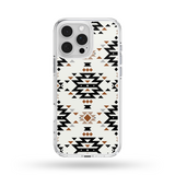 Load image into Gallery viewer, Neutral Boho Aztec MagSafe Compatible Phone Case