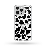 Load image into Gallery viewer, Black cowprint bull western MagSafe Compatible phone case