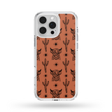 Load image into Gallery viewer, Burnt Orange Highland Cow MagSafe Compatible Phone Case