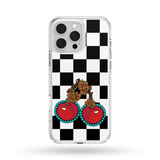 Load image into Gallery viewer, Checkered Cherries MagSafe Compatible Phone Case