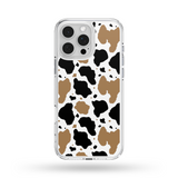 Load image into Gallery viewer, Brown and black cow print western MagSafe Compatible phone case