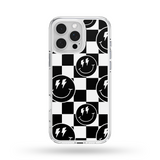 Load image into Gallery viewer, Happy boho checkered MagSafe compatible phone case