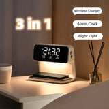 Load image into Gallery viewer, Bedside 3 In 1 LCD screen Alarm Clock Dream Mart